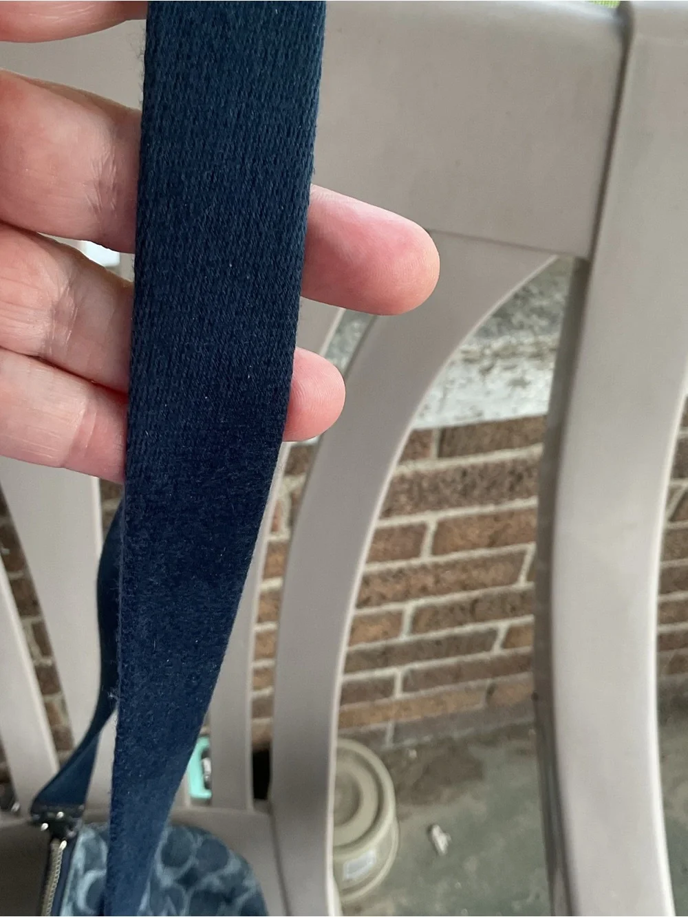 Coach Blue Signature Denim Shoulder Bag